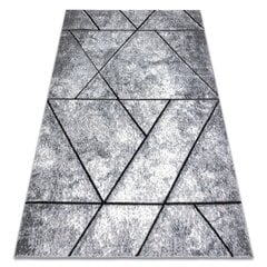 современный ковер COZY 8872 Wall, геометрический, треугольники - Structural два уровня флиса серый / синий цена и информация | Ковры | 220.lv