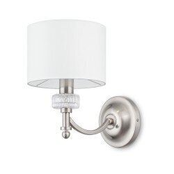 Sienas lampa Maytoni Neoclassic sudraba krāsā ar baltu abažūru MOD014WL-01N цена и информация | Sienas lampas | 220.lv