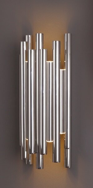 Sienas lampa Maxlight Organic kolekcija hroma krāsā 8x1W 3000K dimmējama W0186 cena un informācija | Sienas lampas | 220.lv