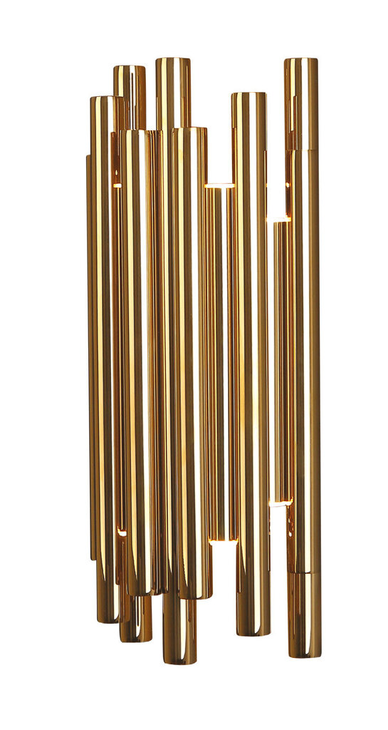 Sienas lampa Maxlight Organic kolekcija zelta krāsā 8x1W 3000K W0187 cena un informācija | Sienas lampas | 220.lv
