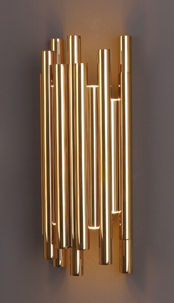 Sienas lampa Maxlight Organic kolekcija zelta krāsā 8x1W 3000K dimmējama W0187D cena un informācija | Sienas lampas | 220.lv