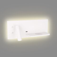 Sienas lampa Maxlight Superior kolekcija balta ar LED 3+6W USB un bezvadu lādē&scaron;anas opciju W0291 цена и информация | Настенные светильники | 220.lv