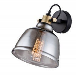 Sienas lampa Maytoni Pendant melnā krāsā ar dūmakainu kupolu T163-01-C cena un informācija | Sienas lampas | 220.lv