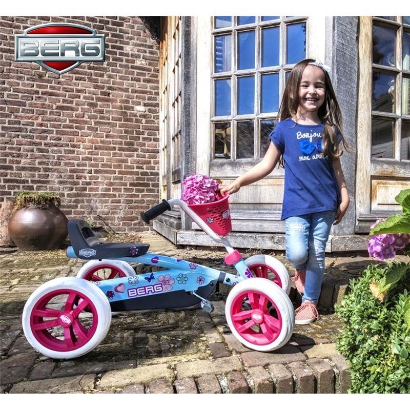 Transportlīdzeklis bērniem, BERG Go Kart Buzzy Bloom Silent Wheels, 2-5 gadi, līdz 30 kg cena un informācija | Rotaļlietas zēniem | 220.lv