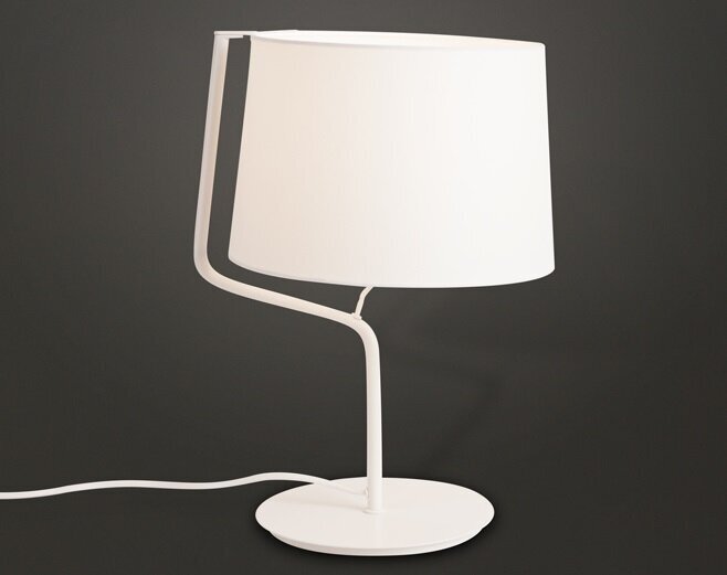 Galda lampa Maxlight Chikago kolekcija baltā krāsā 1xE27 T0028 cena un informācija | Galda lampas | 220.lv