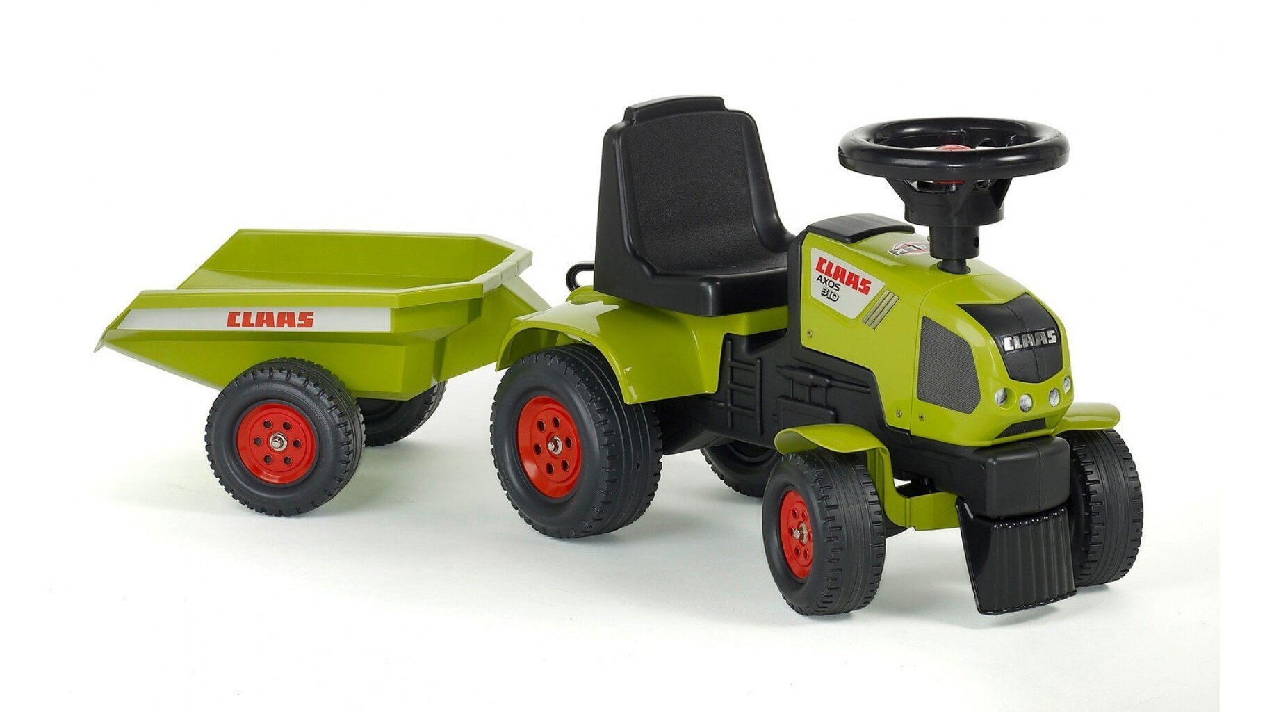 Claas Axos traktors+piekabe cena un informācija | Rotaļlietas zīdaiņiem | 220.lv