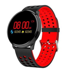 iWear M9 Apaļļš Fitnesa Viedpulkstenis ar Full Touch 1.3'' IPS displeju Asinsspiediena & Pulsa mēr. / Soc. tīkliem Melna-Sarkana cena un informācija | Viedpulksteņi (smartwatch) | 220.lv