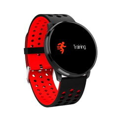 iWear M9 Круглые Смарт-часы с Full Touch 1,3 '' IPS дисплеем изм. HR & кровяного давления / Соц. сети Черный-Красный цена и информация | Смарт-часы (smartwatch) | 220.lv