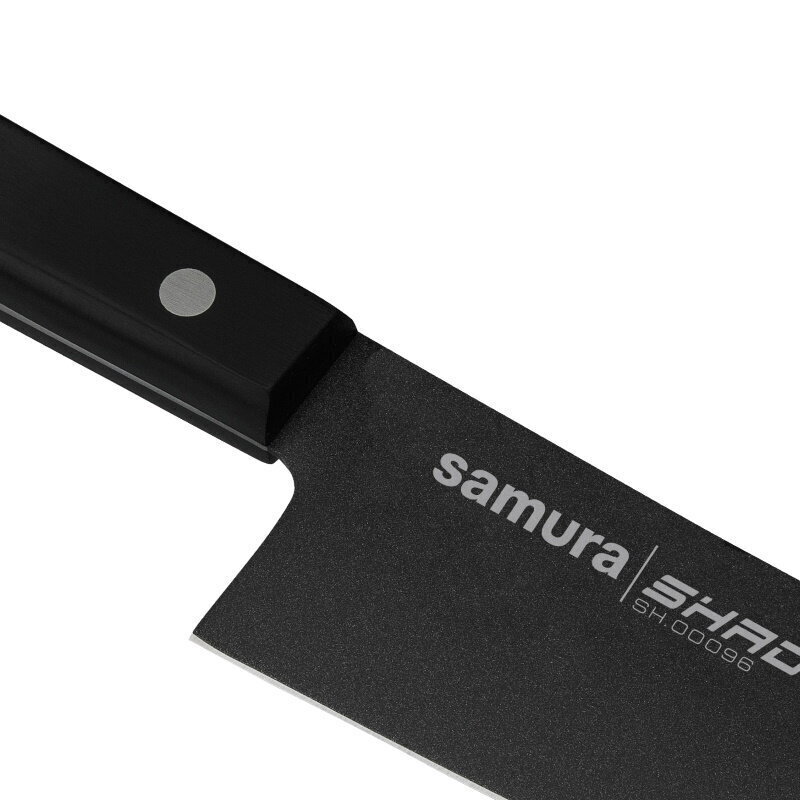 Samura Shadow Lielais Santoku Šefa Virtuves nazis 197 mm AUS-8 pretlipīgu tumšo pārklājumu 58 HRC цена и информация | Naži un to piederumi | 220.lv