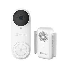 Ezviz DB2C Full HD 1080p Беспроводной видеодомофон с аккумуляторной батареей и коммуникационной консолью Белый цена и информация | Дверные звонки, глазки | 220.lv