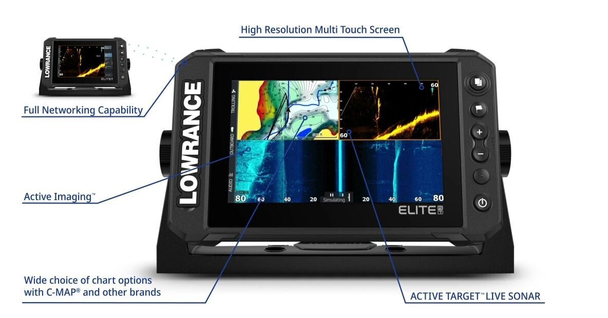 Eholote Lowrance ELITE FS 7 with Active Imaging 3-in-1 Transducer (ROW) cena un informācija | Smart ierīces un piederumi | 220.lv