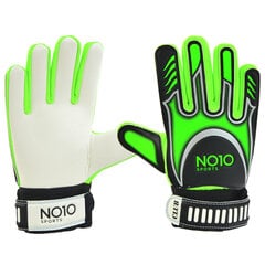 Вратарские перчатки NO10 Club Green 56094 цена и информация | Перчатки вратаря | 220.lv