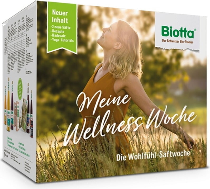 Attīrošs un relaksējošs komplekts - Biotta Wellness Week цена и информация | Sulas, nektāri un sulu dzērieni | 220.lv