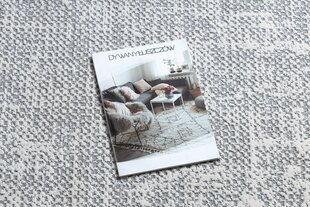 Современный ковёр Rebec 51195A, белый / серый  цена и информация | Ковры | 220.lv