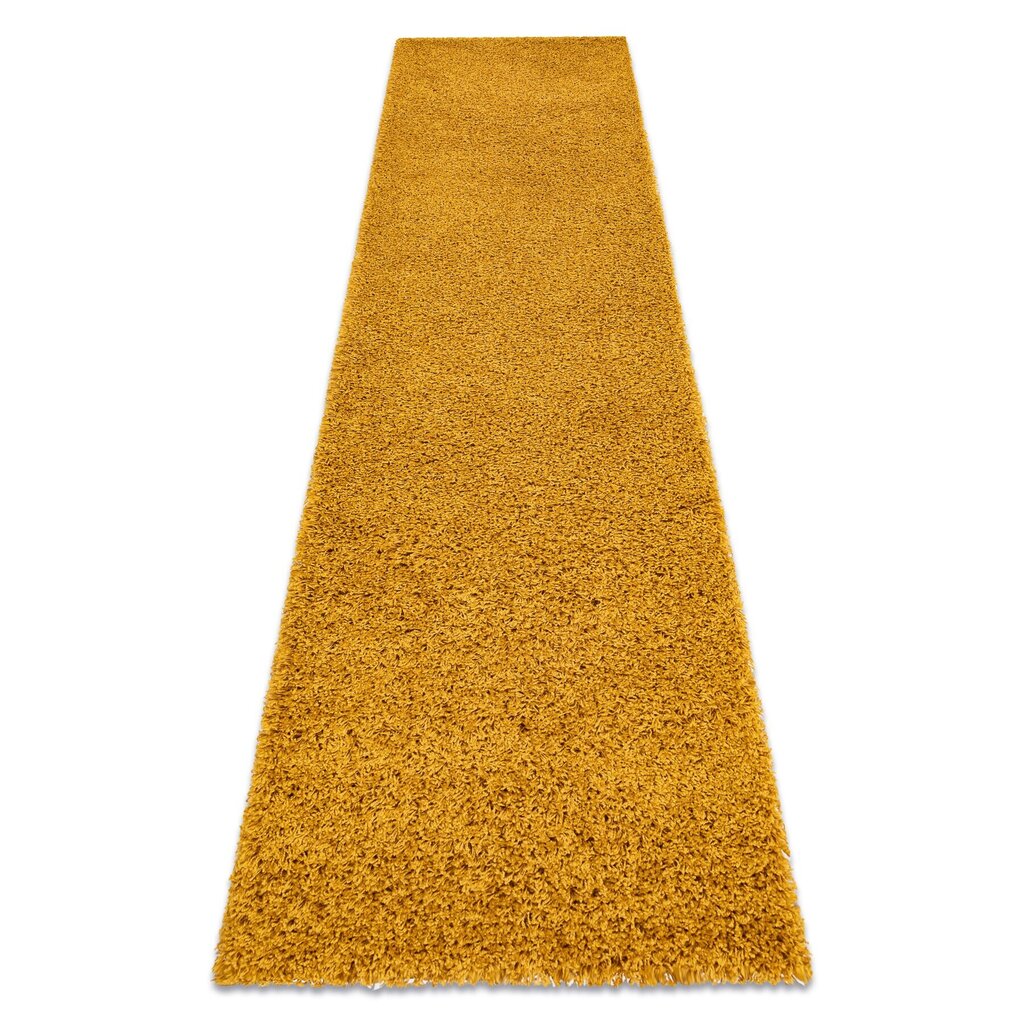 Paklājs, Paklāju celiņš SOFFI Shaggy 5cm zelts - uz virtuvi, uz priekštelpu, uz koridoru. цена и информация | Paklāji | 220.lv