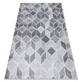 Современный ковер Mefe геометрический 3D серый