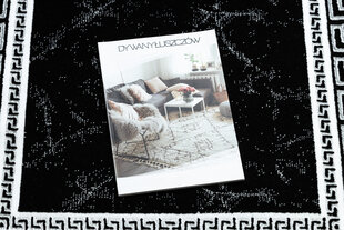 Современная ковровая дорожка Gloss 2813 87, греческая, чёрная  цена и информация | Ковры | 220.lv