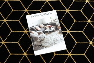 Paklājs, Paklāju celiņš GLOSS moderns 409C 86 Kubs, stilīgs, glamour, art deco melns / zelts cena un informācija | Paklāji | 220.lv