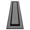 Современная ковровая дорожка Gloss 6776 85, чёрная / белая 