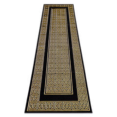 Современная ковровая дорожка Gloss 6776 86, чёрная / золотая цена и информация | Ковры | 220.lv