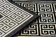 Paklājs, Paklāju celiņš GLOSS moderns 6776 86 stilīgs, rāmis, Grieķu melns / zelts cena un informācija | Paklāji | 220.lv
