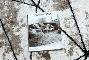 Современный ковёр Cozy Polygons, коричневый цена и информация | Ковры | 220.lv
