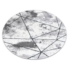 современный ковер COZY Polygons круг, геометрический, треугольники - Structural два уровня флиса серый цена и информация | Ковры | 220.lv