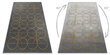 Paklājs EMERALD ekskluzīvs 1010 glamour, stilīgs aprindās pelēks / zelts cena un informācija | Paklāji | 220.lv