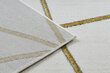 Paklājs EMERALD ekskluzīvs 1013 glamour, stilīgs ģeometriskas krēms / zelts cena un informācija | Paklāji | 220.lv