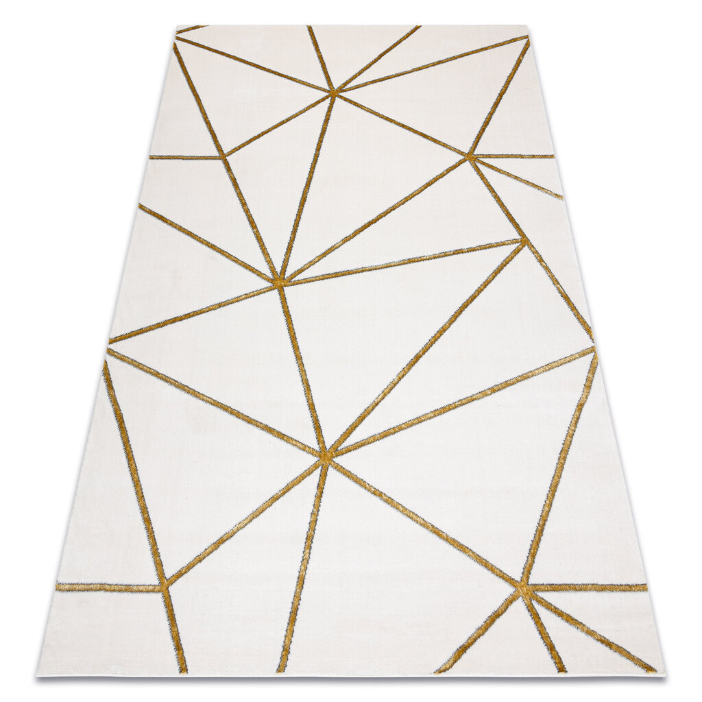 Paklājs EMERALD ekskluzīvs 1013 glamour, stilīgs ģeometriskas krēms / zelts цена и информация | Paklāji | 220.lv
