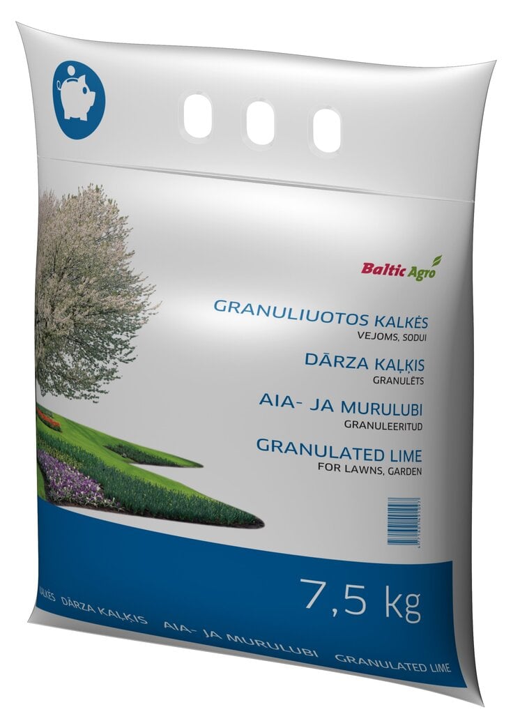 Baltic Agro Dārza kaļķis, 7.5 kg цена и информация | Beramie mēslošanas līdzekļi | 220.lv