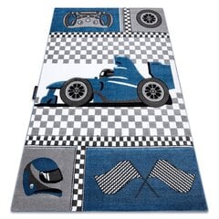 Paklājs PETIT RACE Sacīkšu automašīna,Formula 1, automašīna zils цена и информация | Ковры | 220.lv
