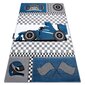 Paklājs PETIT RACE Sacīkšu automašīna,Formula 1, automašīna zils цена и информация | Paklāji | 220.lv