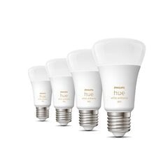 Умные светодиодные лампы Philips Hue E27 6W 570lm, 4 шт цена и информация | Лампочки | 220.lv