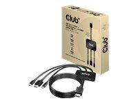 Club 3D CAC-1630, Mini DP/HDMI/USB, 2 m cena un informācija | Kabeļi un vadi | 220.lv