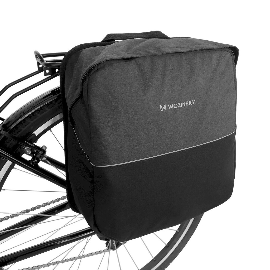 Wozinsky bike carrier bag 24l black (WBB32BK) cena un informācija | Velo somas, telefona turētāji | 220.lv