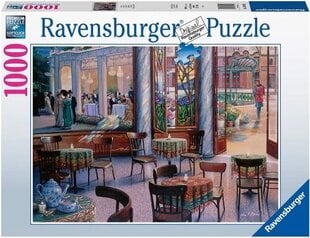 Ravensburger - Puzzle 1000 A Cafe Visit цена и информация | Пазлы | 220.lv