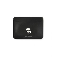 Karl Lagerfeld Saffiano Ikonik Computer Sleeve 13/14" Black цена и информация | Рюкзаки, сумки, чехлы для компьютеров | 220.lv