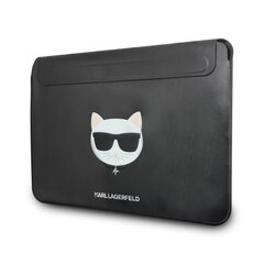 Karl Lagerfeld Choupette Head Embossed Computer Sleeve 16" Black цена и информация | Рюкзаки, сумки, чехлы для компьютеров | 220.lv