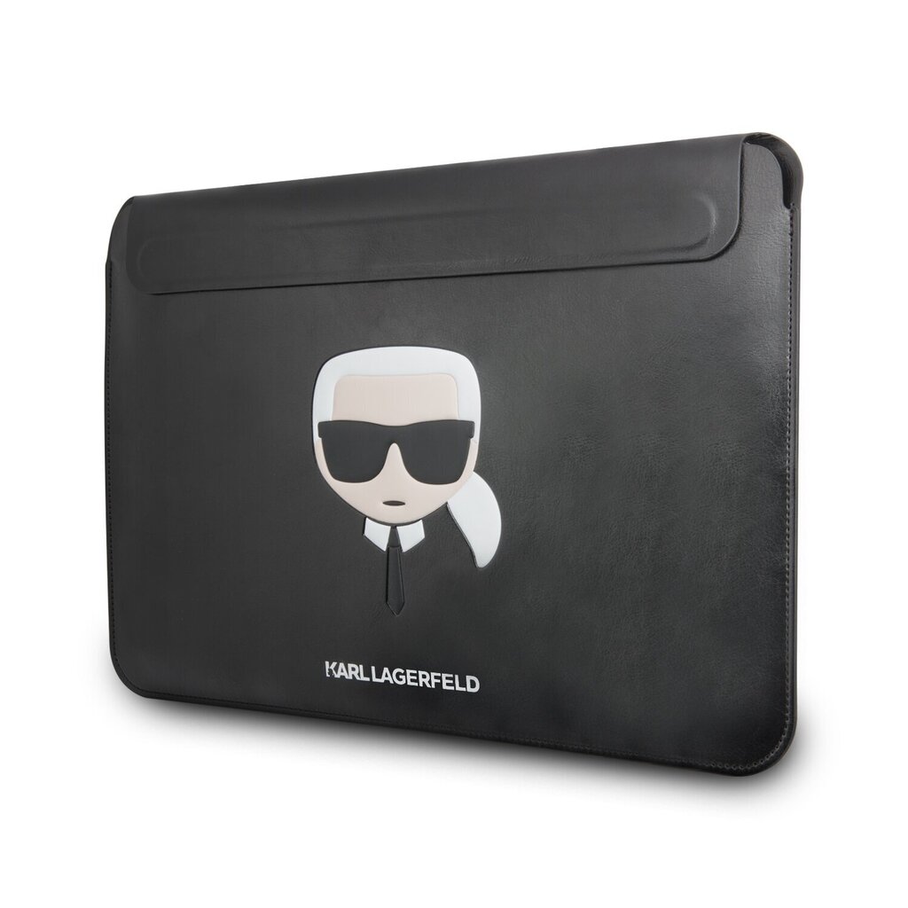 Karl Lagerfeld Head Embossed Computer Sleeve 16" Black цена и информация | Somas portatīvajiem datoriem | 220.lv