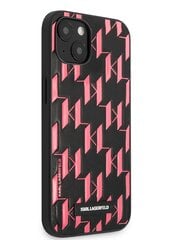 Karl Lagerfeld Monogram Plaque Case for iPhone 13 mini Pink cena un informācija | Telefonu vāciņi, maciņi | 220.lv