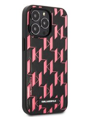 Karl Lagerfeld Monogram Plaque Case for iPhone 13 Pro Pink cena un informācija | Telefonu vāciņi, maciņi | 220.lv