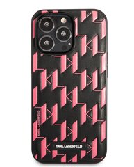 Karl Lagerfeld Monogram Plaque Case for iPhone 13 Pro Pink cena un informācija | Telefonu vāciņi, maciņi | 220.lv