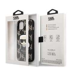 Karl Lagerfeld Monogram Ikonik чехол for iPhone 13 mini Black цена и информация | Чехлы для телефонов | 220.lv