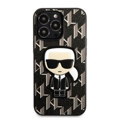 Karl Lagerfeld Monogram Ikonik Case for iPhone 13 Pro Max Black cena un informācija | Telefonu vāciņi, maciņi | 220.lv