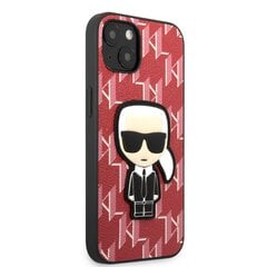 Karl Lagerfeld Monogram Ikonik чехол for iPhone 13 mini Red цена и информация | Чехлы для телефонов | 220.lv