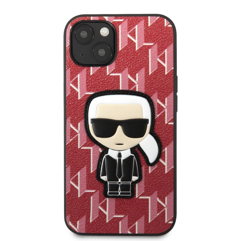 Karl Lagerfeld Monogram Ikonik чехол for iPhone 13 mini Red цена | 220.lv