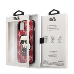 Karl Lagerfeld Monogram Ikonik Case for iPhone 13 mini Red cena un informācija | Telefonu vāciņi, maciņi | 220.lv