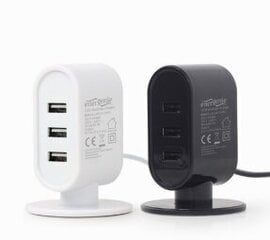 EnerGenie USB Desktop Charger Black/White Mix cena un informācija | Lādētāji un adapteri | 220.lv