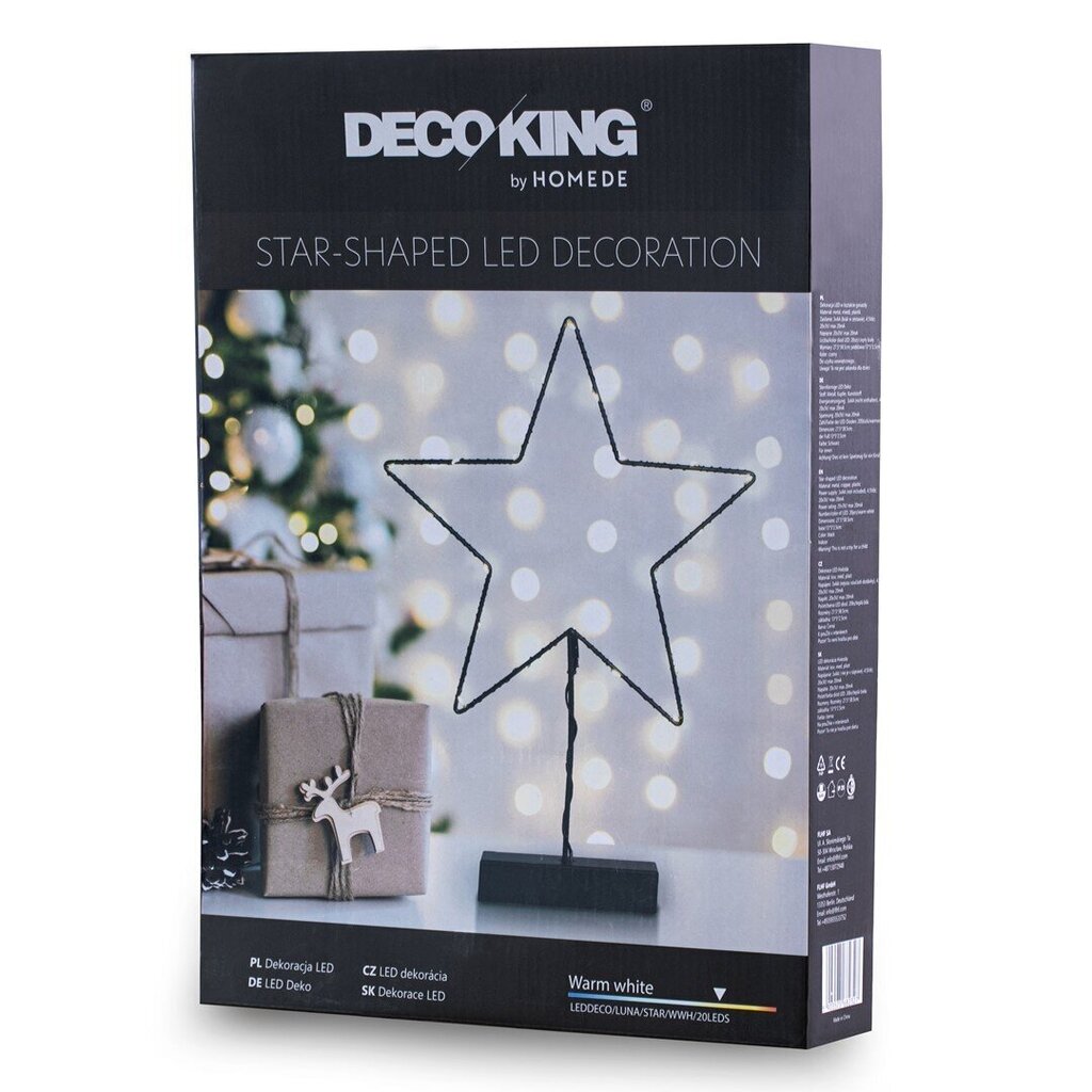 Dekorācija DecoKing Decorative LED Light/20LEDS cena un informācija | Ziemassvētku dekorācijas | 220.lv